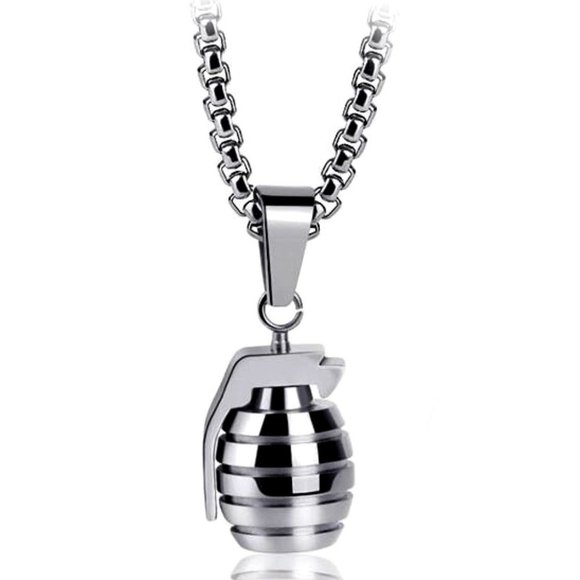 ❤️Custom Unique Hand Grenades Necklace , N90201P115 - Picture 3 of 6